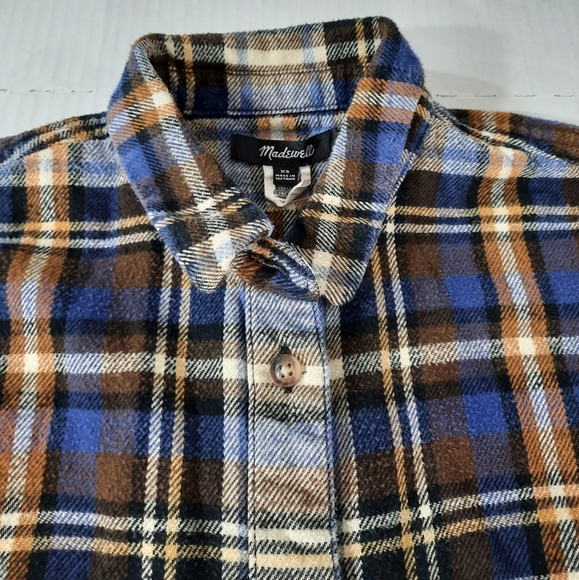 Madewell Flannel Oversized Ex-Boyfriend Shirt in Fuller Plaid - Picture 5 of 5